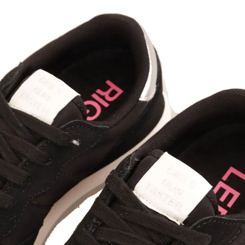 Scarpe Bambina Sun68 Sneakers Girl's Ally Gold Silver Teen Colore Nero - Z44402T