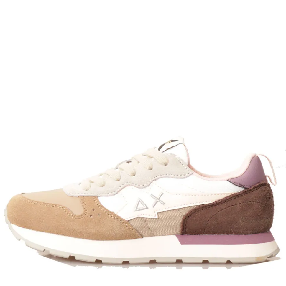 Scarpe Bambina Sun68 Sneakers Girl's Stargirl Multicolor Teen Beige Scuro - Z44409T