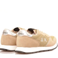 Scarpe Bambina Sun68 Sneakers Girl's Ally Glitter Textile Teen Colore Oro - Z44404T