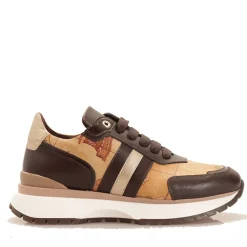 Scarpe Donna 1A Classe Alviero Martini Sneakers linea Geo Golden Flash stampa Geo Classic e Monogram 0732