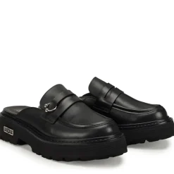 Scarpe Donna CULT Slash 4214 Sabot in Pelle Nera