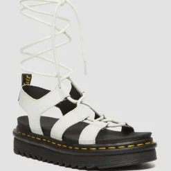 Scarpe Donna DR. MARTENS Sandali linea Nartilla in Pelle Athena Smoked Mint