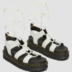 Scarpe Donna DR. MARTENS Sandali linea Nartilla in Pelle Athena Smoked Mint