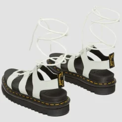 Scarpe Donna DR. MARTENS Sandali linea Nartilla in Pelle Athena Smoked Mint