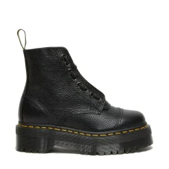 Scarpe Donna DR. MARTENS Stivali Platform linea Sinclair in Pelle Nera