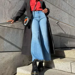 Scarpe Donna DR. MARTENS Stivali Platform linea 1460 BEX in Pelle Nera