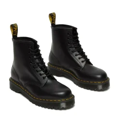 Scarpe Donna DR. MARTENS Stivali Platform linea 1460 BEX in Pelle Nera