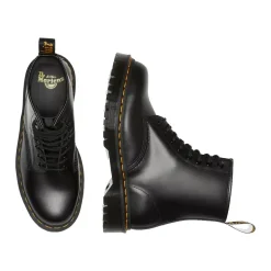 Scarpe Donna DR. MARTENS Stivali Platform linea 1460 BEX in Pelle Nera