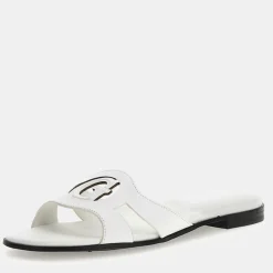 Scarpe Donna GUESS Ciabatte Linea Ciella in Pelle Colore Bianco