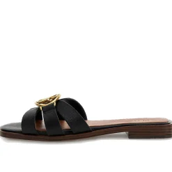 Scarpe Donna GUESS Ciabatte Linea Symo in Pelle Colore Nero