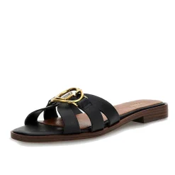 Scarpe Donna GUESS Ciabatte Linea Symo in Pelle Colore Nero