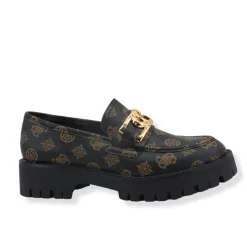 Scarpe Donna GUESS Mocassini Platform Linea Ilary Colore Brown Ocra