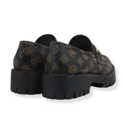 Scarpe Donna GUESS Mocassini Platform Linea Ilary Colore Brown Ocra