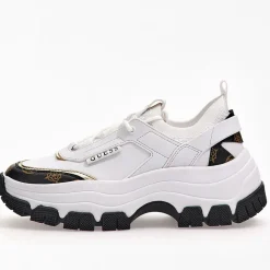 Scarpe Donna GUESS Sneakers Linea Braydin Colore White - Brown
