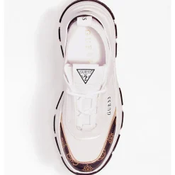 Scarpe Donna GUESS Sneakers Linea Braydin Colore White - Brown