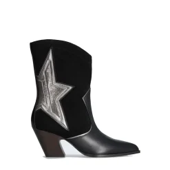 Scarpe Donna LIU JO Belinda 07 Stivali Texani in Pelle e Suede con Stella