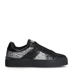 Scarpe Donna LIU JO Silvia 105 Sneakers in Glitter Black