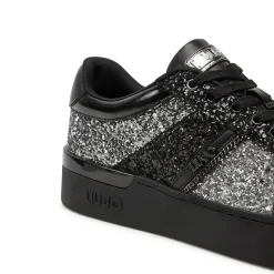 Scarpe Donna LIU JO Silvia 105 Sneakers in Glitter Black