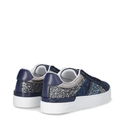 Scarpe Donna LIU JO Silvia 105 Sneakers in Glitter Blu