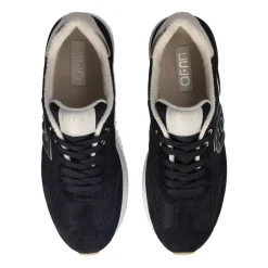 Scarpe Donna LIU JO Sneakers Dreamy 02 in Suede e Brighty Mesh Black e Light Gold