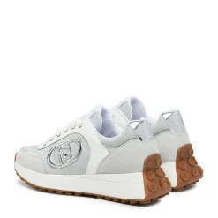 Scarpe Donna LIU JO Sneakers Running Lolo 17 in Lurex Suede e Pelle colore Purity