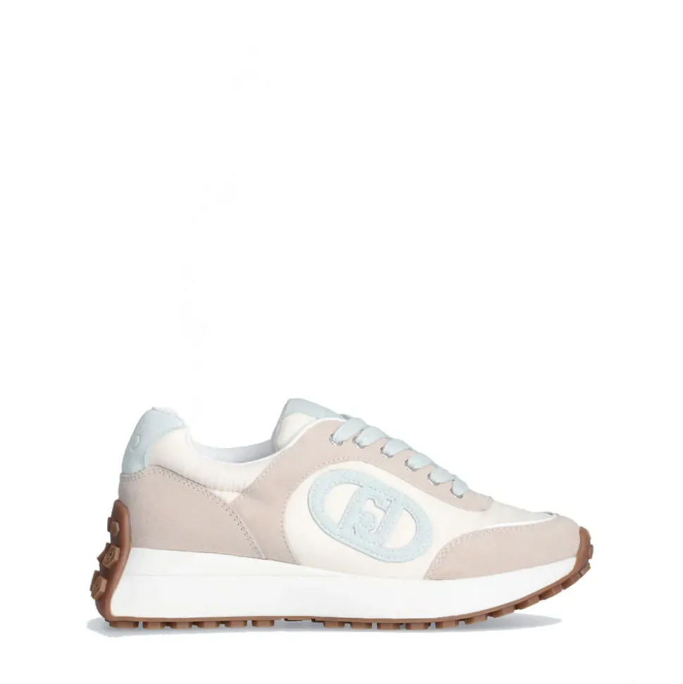 Scarpe Donna LIU JO Sneakers Running Lolo 17 in Suede e Nylon Sand e Water