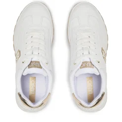 Scarpe Donna LIU JO Sneakers Platform Amazing 28 White e Light Gold