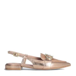 Scarpe Donna LIU JO Viola 09 Slingback Metallizzata con Logo color Oro Rosa