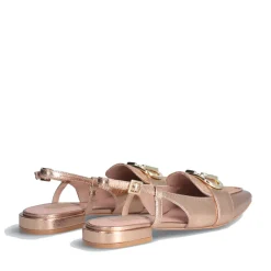 Scarpe Donna LIU JO Viola 09 Slingback Metallizzata con Logo color Oro Rosa