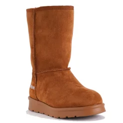 Scarpe Donna LOVE MOSCHINO Stivali Imbottiti in Velour color Cuoio