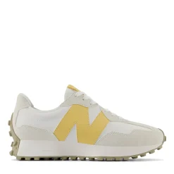 Scarpe Donna NEW BALANCE Sneakers 327 in Suede e Pelle colore Sea Salt Off White e Yellow