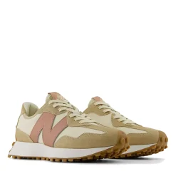 Scarpe Donna NEW BALANCE Sneakers 327 in Suede Pelle e Tessuto colore Incense Bone e Landslide