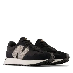 Scarpe Donna NEW BALANCE Sneakers 327 in Suede e Mesh colore Black e Sea Salt