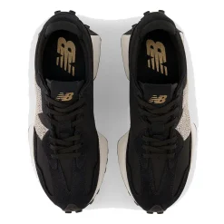 Scarpe Donna NEW BALANCE Sneakers 327 in Suede e Mesh colore Black e Sea Salt