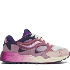 Scarpe Donna Saucony Sneakers Grid Shadow 2 Lilac - Blue