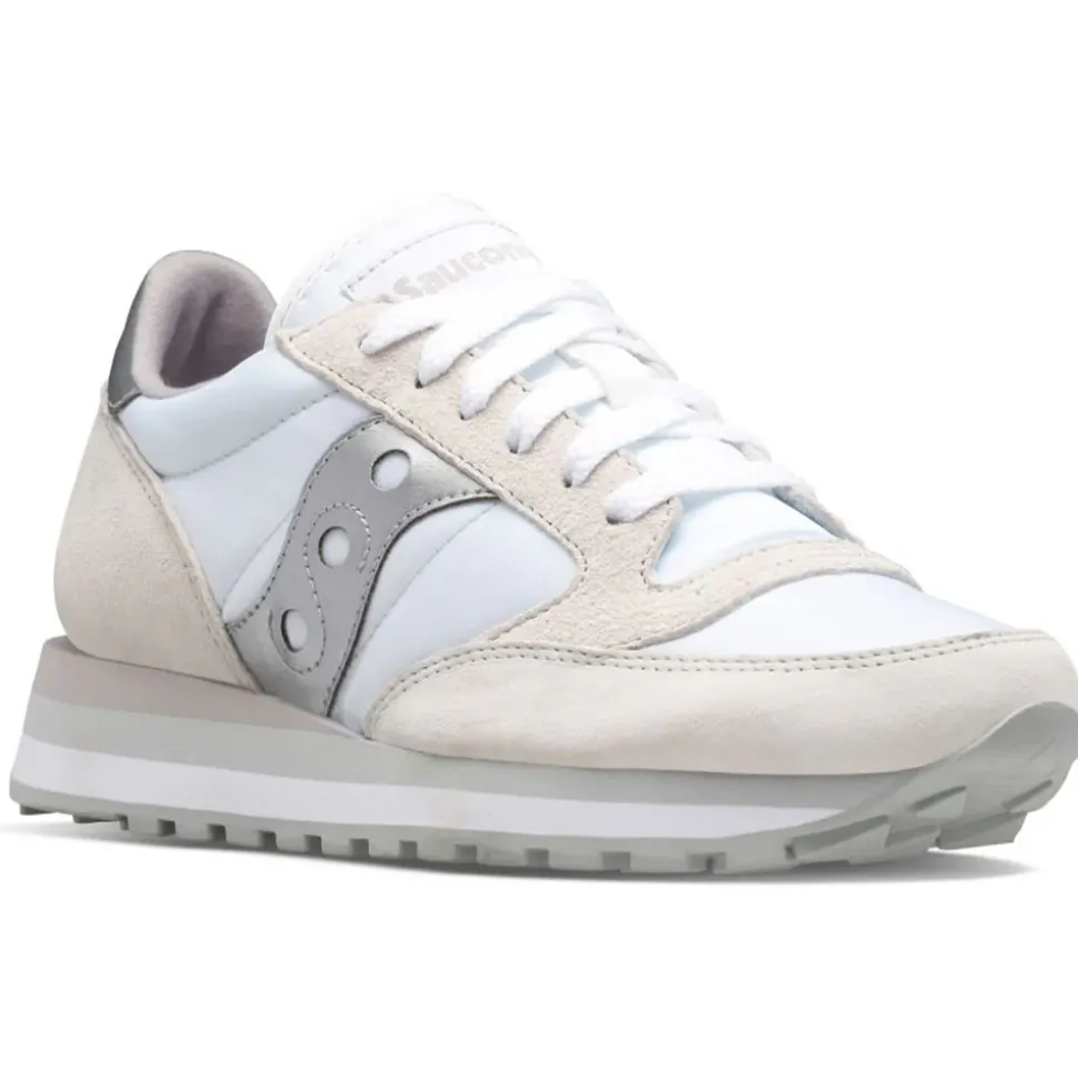 Scarpe Donna Saucony Sneakers Jazz Triple White - Silver