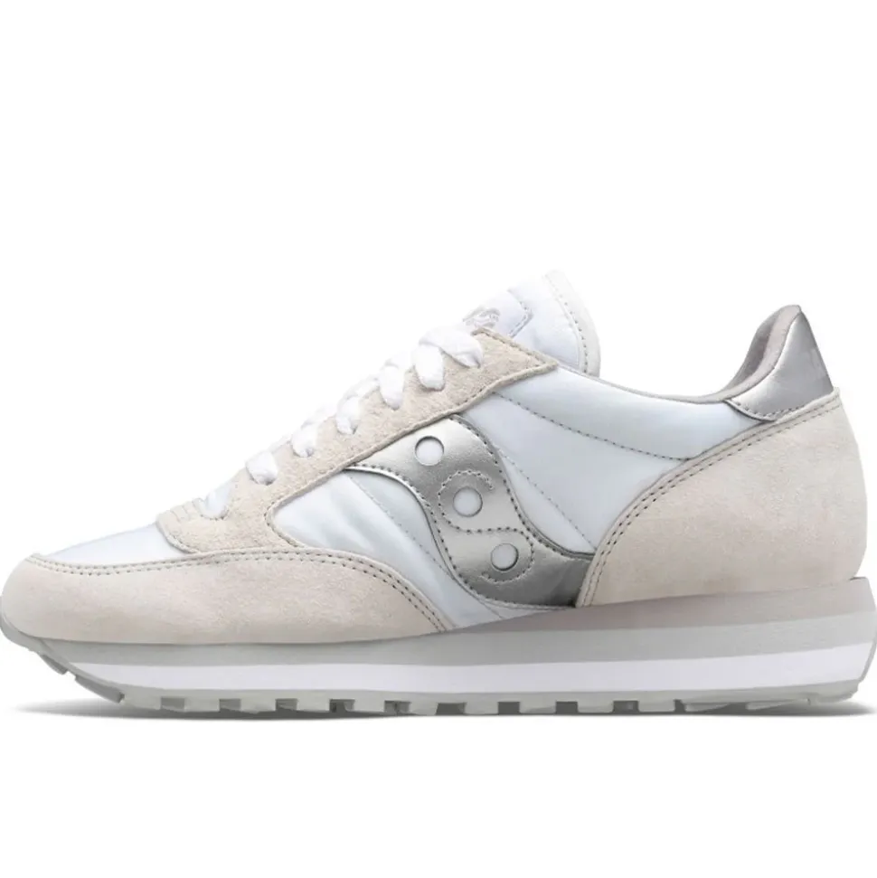 Scarpe Donna Saucony Sneakers Jazz Triple White - Silver