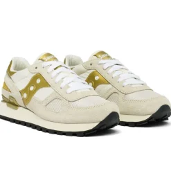 Scarpe Donna Saucony Sneakers Shadow Original White - Gold