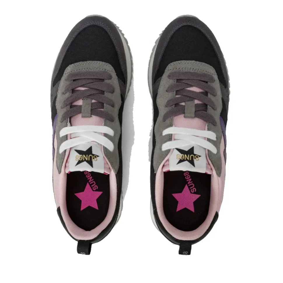 Scarpe Donna Sun68 Sneakers Stargirl Multicolor Colore Nero - Z44209
