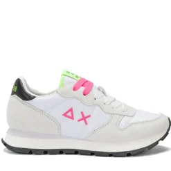 Scarpe Donna Sun68 Sneakers Ally Solid Nylon Colore Bianco - Fuxia - Z35201