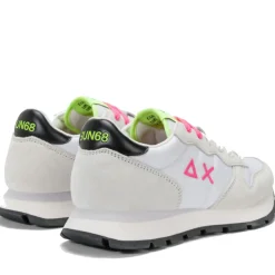 Scarpe Donna Sun68 Sneakers Ally Solid Nylon Colore Bianco - Fuxia - Z35201