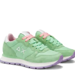 Scarpe Donna Sun68 Sneakers Ally Solid Nylon Colore Verde Menta - Z35201