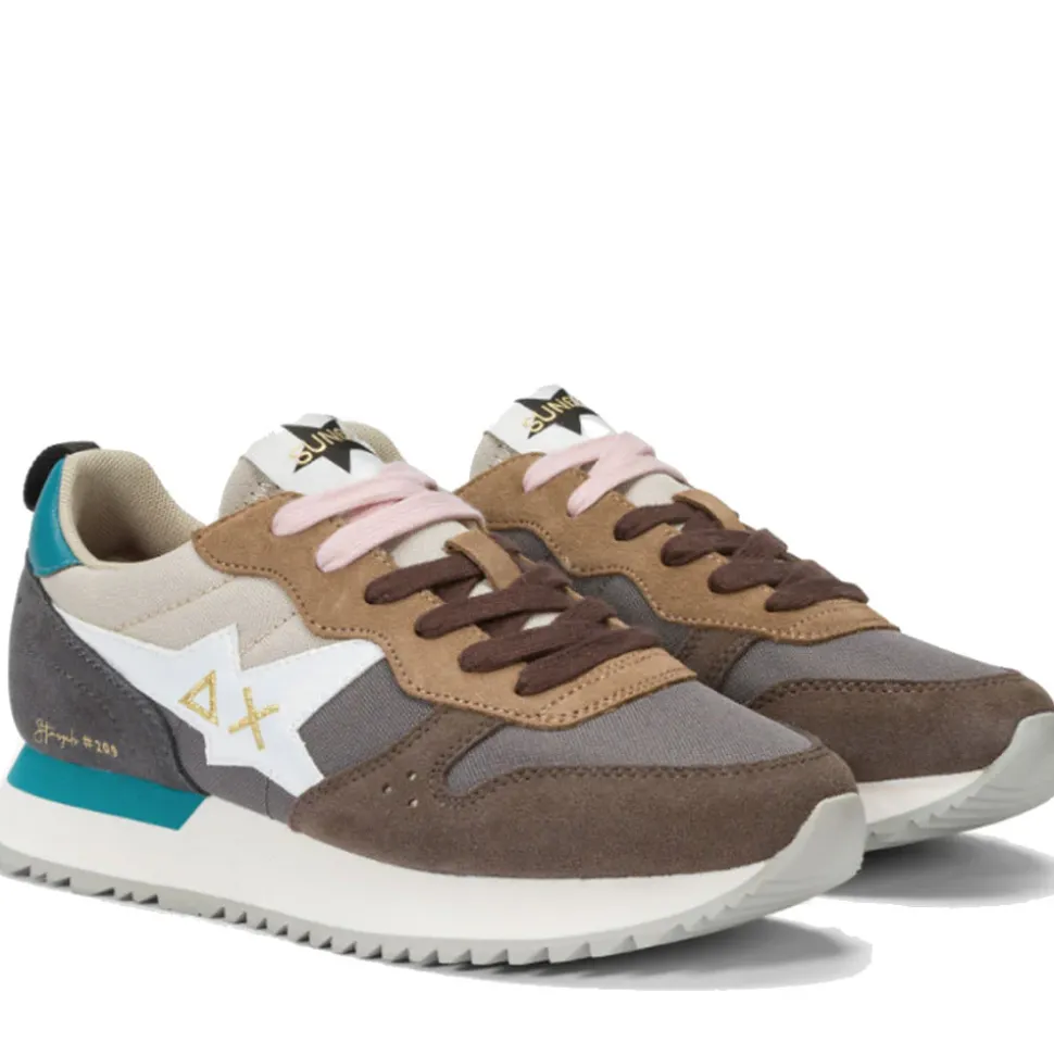 Scarpe Donna Sun68 Sneakers Stargirl Multicolor Colore Grigio Scuro - Z44209
