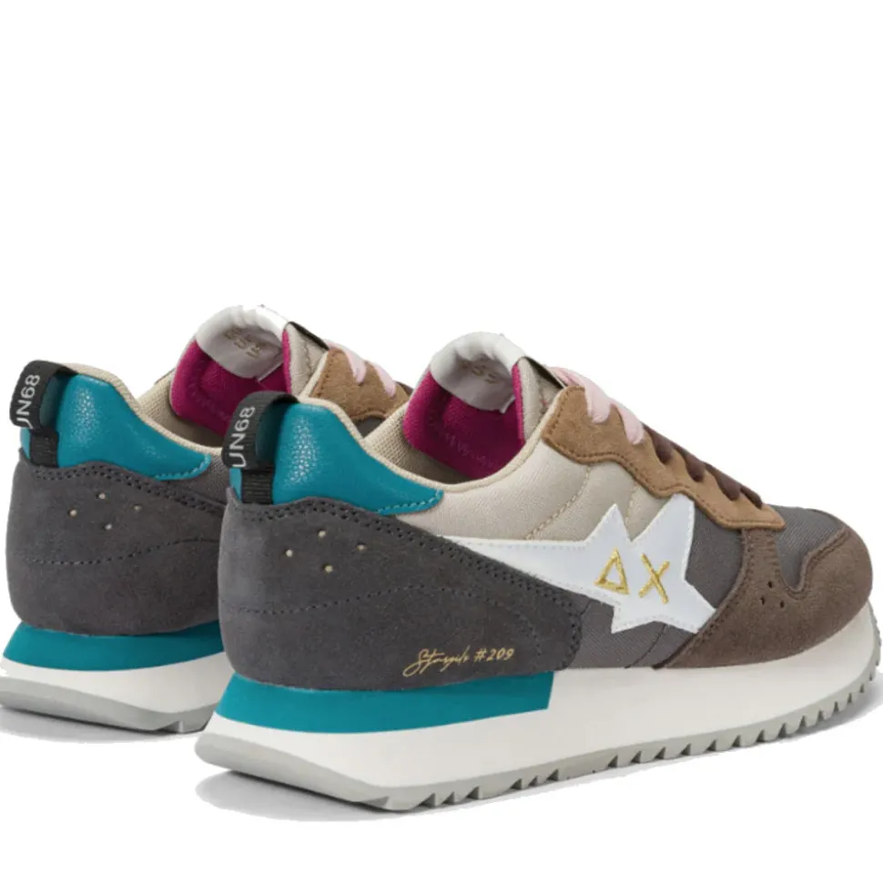 Scarpe Donna Sun68 Sneakers Stargirl Multicolor Colore Grigio Scuro - Z44209