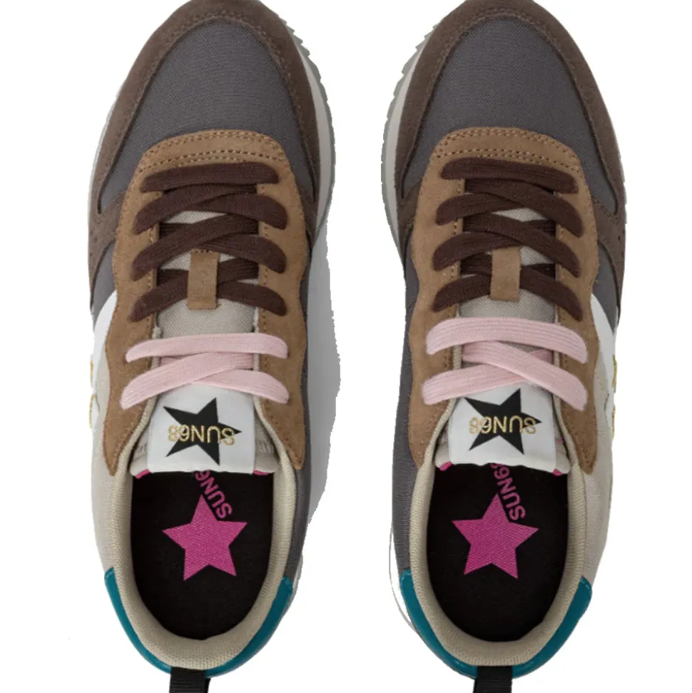 Scarpe Donna Sun68 Sneakers Stargirl Multicolor Colore Grigio Scuro - Z44209