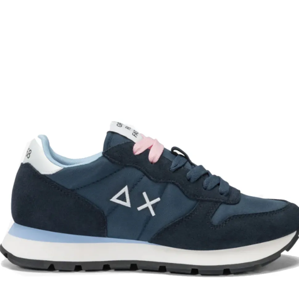 Scarpe Donna Sun68 Sneakers Ally Solid Nylon Colore Navy Blue - Z35201