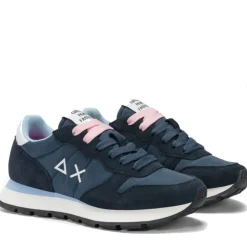 Scarpe Donna Sun68 Sneakers Ally Solid Nylon Colore Navy Blue - Z35201
