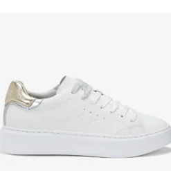 Scarpe Donna Sun68 Sneakers Grace Leather Colore Bianco - Oro - Z35226