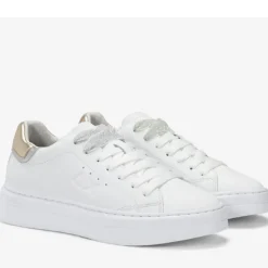 Scarpe Donna Sun68 Sneakers Grace Leather Colore Bianco - Oro - Z35226