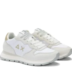 Scarpe Donna Sun68 Sneakers Ally Gold Silver Colore Bianco - Z35202